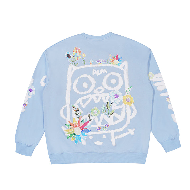 Couple Sweater Mystery Garden Sweater Loose