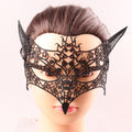 Black Lace Mystery Half Face Blindfold Jewelry