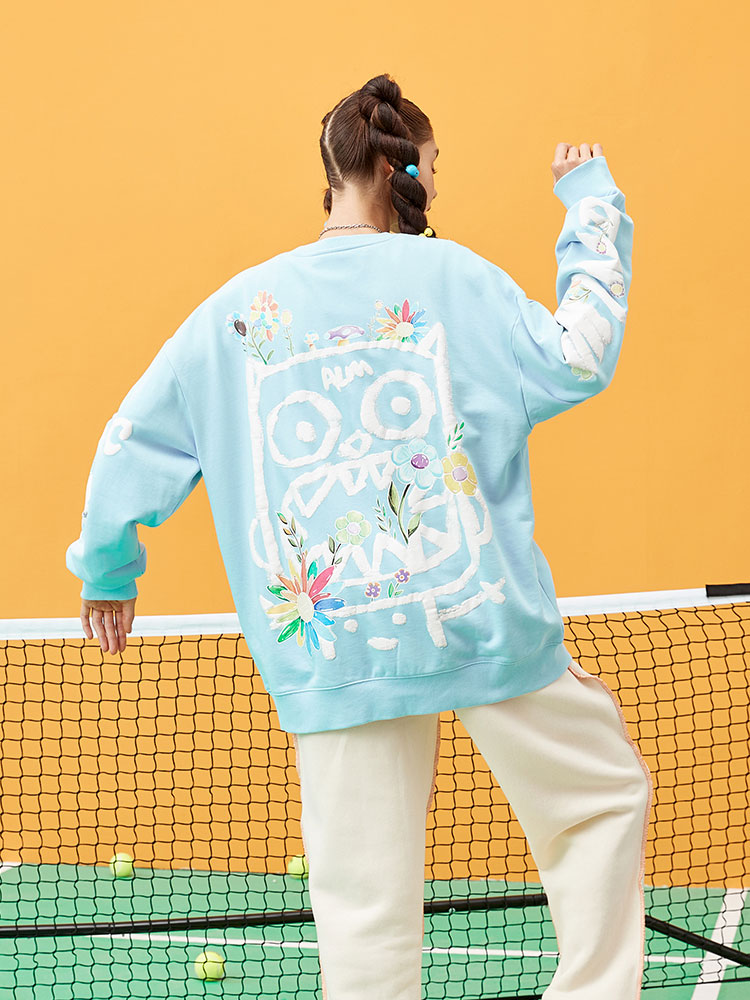 Couple Sweater Mystery Garden Sweater Loose