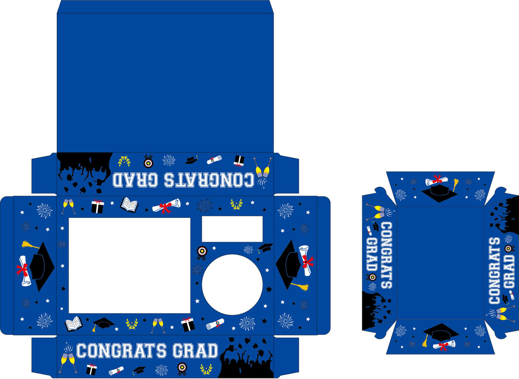 36 Pcs Graduation Movie Night Snack Trays Graduation Dessert Plates Candy Popcorn French Fries Graduation Movie Boxes For Snacks Tray Party Supplies